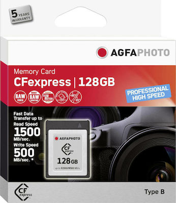 AgfaPhoto CFexpress Professional High Speed CFexpress 128GB Hohe Geschwindigkeit