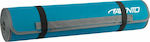Avento Στρώμα Γυμναστικής Yoga/Pilates Μπλε με Ιμάντα Μεταφοράς (180x60x0.6cm)