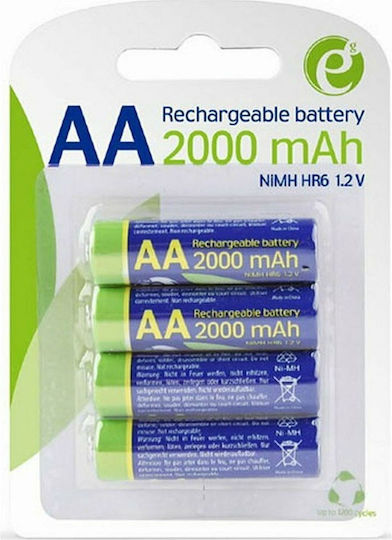 Energenie Επαναφορτιζόμενες Μπαταρίες AA Ni-MH 2000mAh 1.2V 4τμχ