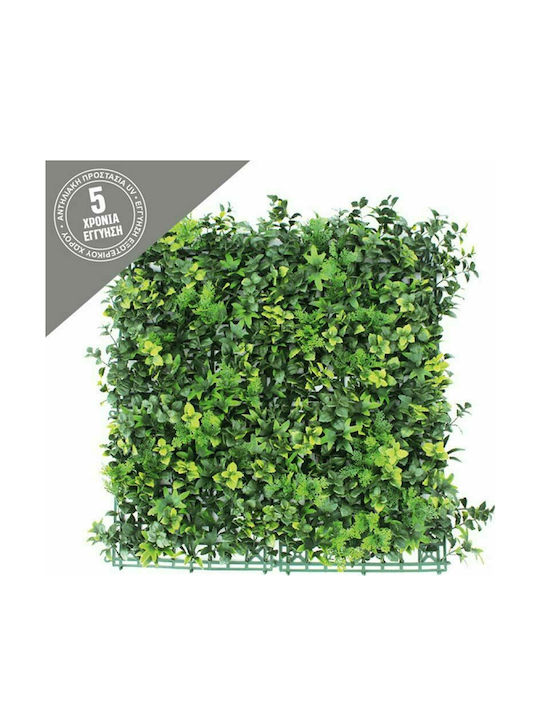 Marhome Künstliches Laubpaneel Grüner Rasen mit Farn 50x50cm