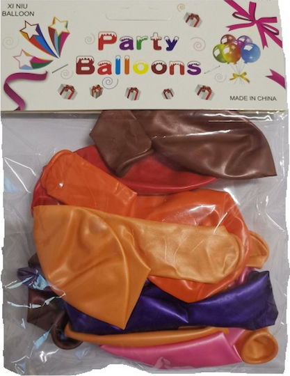Σετ 12 Μπαλόνια Latex Πολύχρωμα