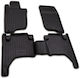 Novline Set of Front and Rear Mats 4pcs Tray Type for Mitsubishi L200 2005-2015 Black