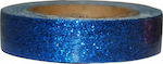 Adhesive Decoration Tape Glitter Adhesive Tape 1.5cm x 2m Blue 27774-03