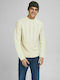 Jack & Jones Herren Langarm-Pullover Ecru