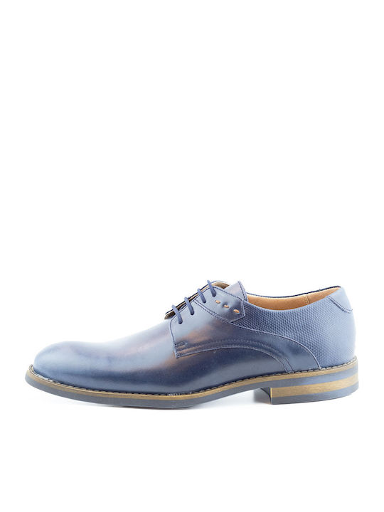 Men's Leather Casual Shoes Blue