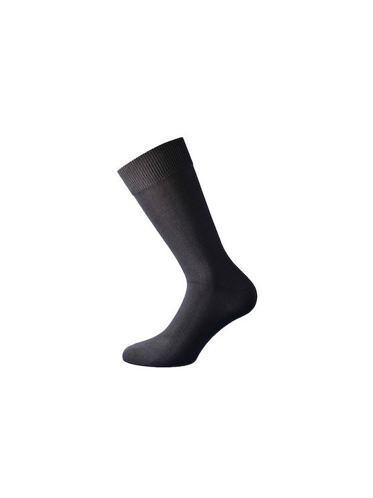 Walk Men's Solid Color Socks Black