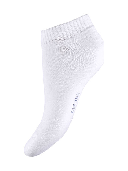 Walk Damen Einfarbige Socken Weiß 1Pack