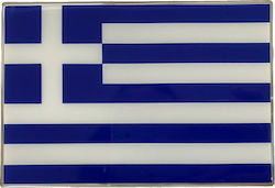 Race Axion Adhesive Flag with Enamel Coating for Car 13.8 x 13.8cm in Blue Colour