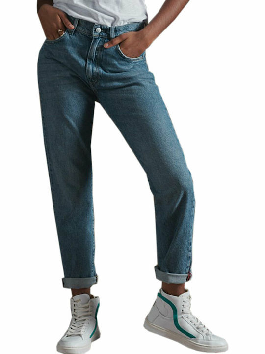 Superdry Hoch tailliert Damenjeans in Gerader L...