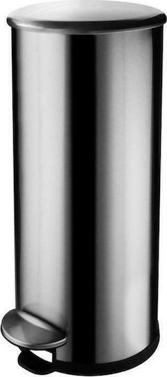 Delta Cleaning Waste Bin from Inox Steel with Pedal Silver 30L KА61