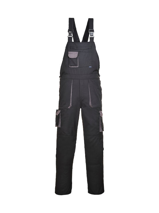 Portwest Work Coverall Dungarees Black Μαύρο -B