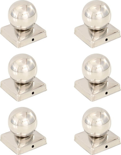 vidaXL Steel Garden Flooring Cap 6 Pieces