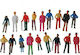 Next Figure Mockup Human Colored Figures 20pcs