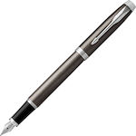 Parker Writing Pen Fine Brown made of Steel with Blue Ink