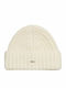 Super Chunky Beanie Γυναικείος Σκούφος Πλεκτός σε Λευκό χρώμα