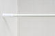 Keskor Πτυσσόμενη Βέργα Κουρτίνας Μπάνιου Ίσια από Αλουμίνιο Λευκή 70-120εκ.