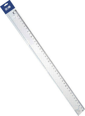 Ruler Plastic Transparent 40cm Rio