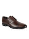 Boxer Men's Leather Dress Shoes Brown