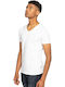Men's Undershirts Short-sleeved in White Color 2Pack