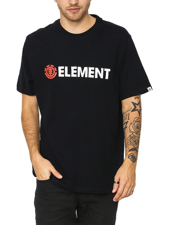 Element Blazin Bărbați T-shirt Sportiv cu Mânecă Scurtă Negru