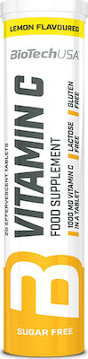 Biotech USA Vitamin C Vitamin for Energy 1000mg Lemon 20 eff. tabs