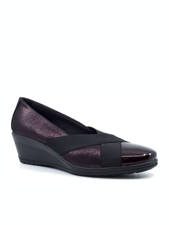 Δερμάτινα Γυναικεία Loafers σε Μπορντό Χρώμα