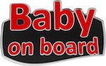 Race Axion Σήμα Baby on Board με Αυτοκόλλητο Κόκκινο