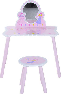 HomCom Τουαλέτα Ομορφιάς με Σκαμπό Kids Beauty Vanity 312-003