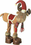 JK Home Decoration Weihnachtliche Stoff Figur Rentier Rot Höhe 79cm