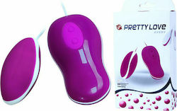 Pretty Love Avery Vibrator Egg with Remote Control Purple White