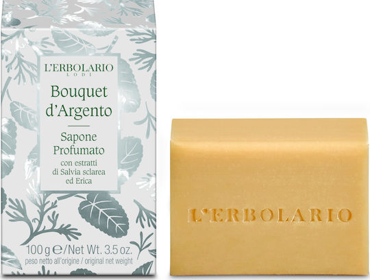 L' Erbolario Silver Bouquet Soap Bar with Coconut 100gr