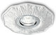 Ideal Lux Round Plaster Recessed Spot with Socket GU10 White 15x15cm. 1pcs
