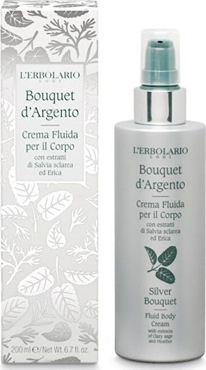 L' Erbolario Bouquet D’ Argento Moisturizing Cream Body with Aroma Coconut for Sensitive Skin 200ml