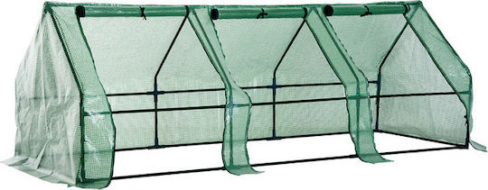 Outsunny Metal Greenhouse Greenhouse Tunnel with Metal Frame 2.7x0.9x0.9m