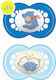 Mam Orthodontic Pacifiers Silicone Bear Blue Ni...