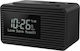 Panasonic RC-D8EG Tabletop Digital Clock with Alarm & Radio Black RC-D8EG-K