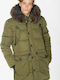 Superdry Chinook Herren Winter Jacke Parka Khaki