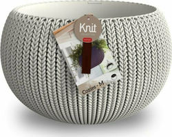 Keter 26.00118 Round Pot Hanging In Gray Colour 28x18cm