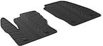 Novline Front Mats Tray Type 2pcs from Rubber for Ford Transit Black