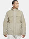 Nike Herren Winter Jacke Lässig Beige