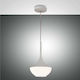 Fabas Luce Apollo Pendant Light Single-Light for Socket E27 White