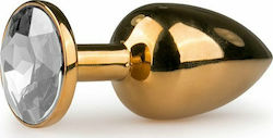 Easytoys Metal Dop Anal Nr.1 Gold / Clear 7cm