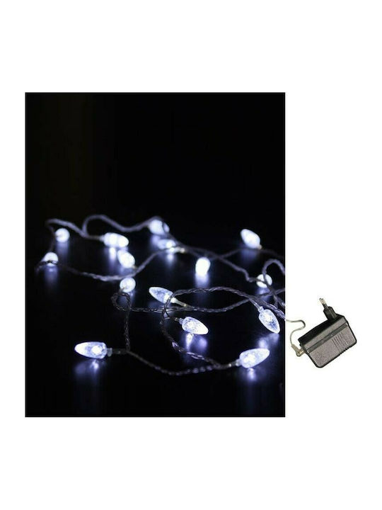 100 Λαμπάκια LED 10μ. Λευκά σε Σειρά