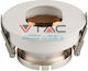 V-TAC Round Metallic Recessed Spot with Socket GU10 Rose Gold 7.5x7.5cm. 1pcs