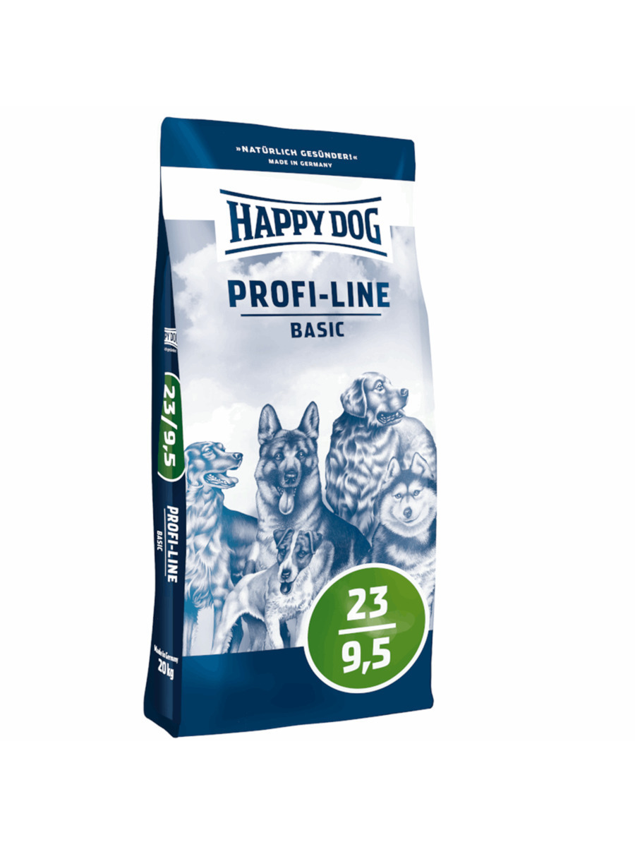 Happy Dog Profi-Line Basic 23/9,5 20kg Ξηρά Τροφή για Ενήλικους Σκύλους Μεσαίων & Μεγαλόσωμων Φυλών με Πουλερικά | Skroutz.gr