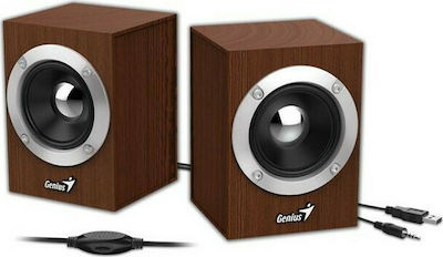 Genius SP-HF280 2.0 Speakers 6W Brown