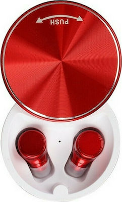 M7 In-ear Bluetooth Handsfree Headphone with Charging Case Red