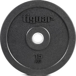 Tiguar Scheibenset Olympischen Typs Gummierte 1 x 15kg Φ50mm