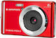 AgfaPhoto DC5200 Compact Φωτογραφική Μηχανή 21MP με Οθόνη 2.4" και Ανάλυση Video 1280 x 720 pixels Κόκκινη