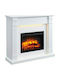 Richen Ermis Floor Electric Fireplace 2000W 110x99cm White